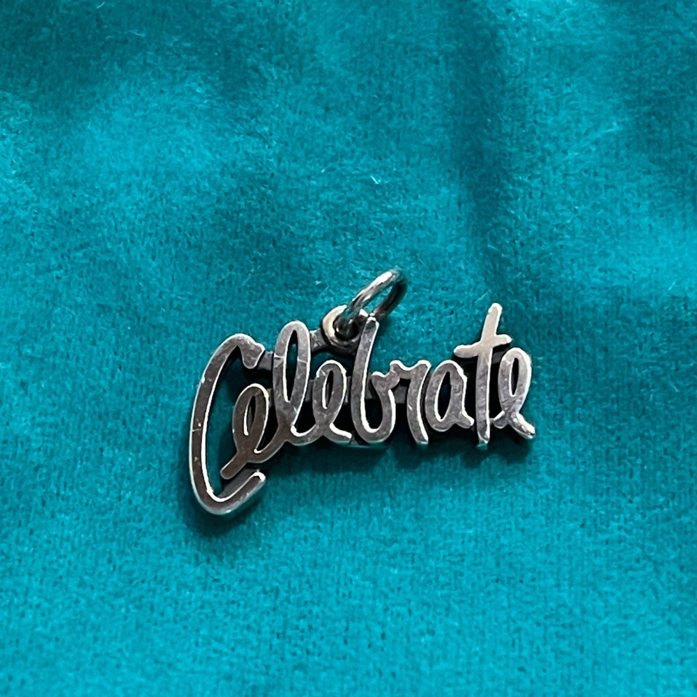 James Avery RETIRED Silver “Celebrate” Charm
